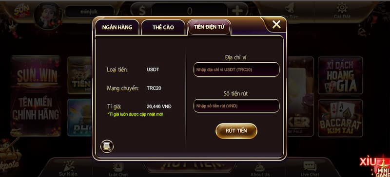  không rút được tiền từ Sunwin là gì?