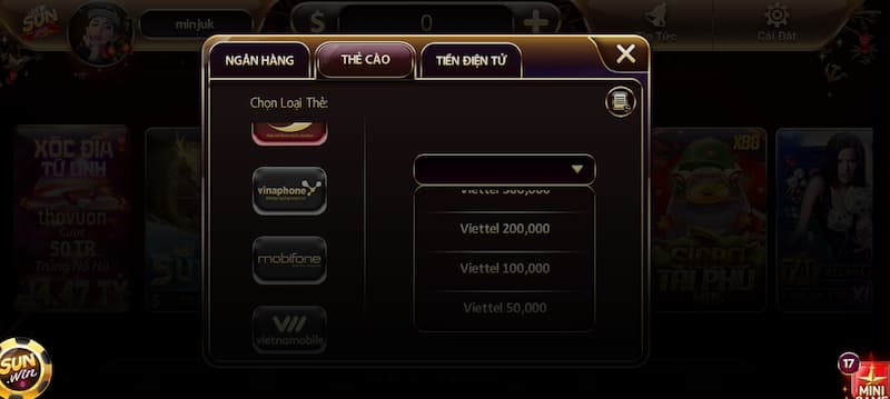 rút tối thiểu là 50.000 đồng/giao dịch