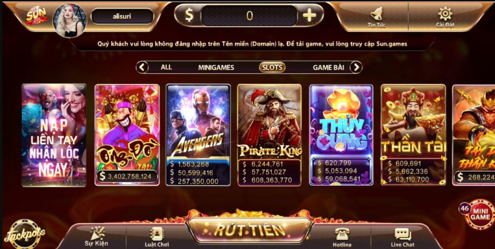 Nền tảng giải trí trực tuyến Sunwin 8 Sảnh nổ hũ tại Sunwin